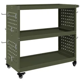 wozek-narzedziowy-z-polka-zielony-oliwkowy-75-x-35-x-73-cm