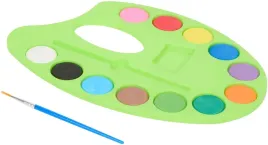 farby-akwarelowe-wodne-zestaw-12-kolorow-pedzelek-paleta-zielona-13-pcs