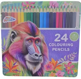 trojkatne-kredki-olowkowe-24-szt-kolorowe-premium-metalowa-kaseta-malpa