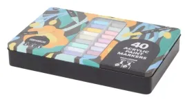permanentne-mazaki-pisaki-markery-flamastry-cienkopisy-akrylowe-blue-40szt