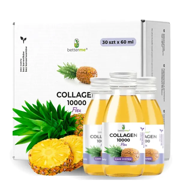 Kolagen Na Stawy Rybi Collagen 10000 Flex Shot 60ml 30 dni Kuracji Ananas