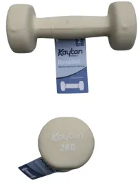 hantel-ciezarek-2-kg-powlekany-guma-cwiczenia-fizjoterapia-kaytan-kremowy