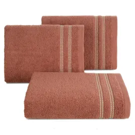 recznik-bawelniany-frotte-z-ozdobna-bordiura-ally-30x50-ceglasty