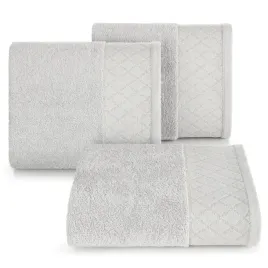 recznik-bawelniany-frotte-z-ozdobna-bordiura-layla-30x50-srebrny