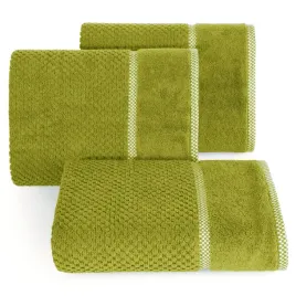 recznik-bawelniany-frotte-z-ozdobna-bordiura-caleb-70x140-oliwkowy