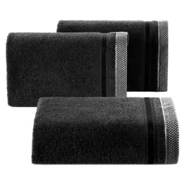 recznik-bawelniany-frotte-z-ozdobna-bordiura-abbie-100x150-czarny
