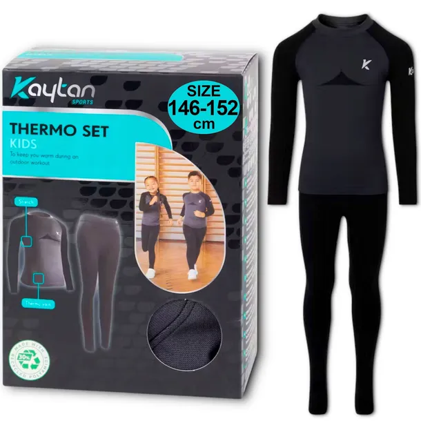 TERMOAKTYWNA BIELIZNA TERMICZNA DLA DZIECI KAYTAN THERMO SET KIDS 146-152 X
