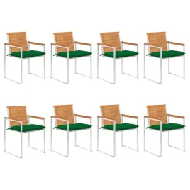 drewniane-krzesla-ogrodowe-z-poduszkami-zielonymi-60-x-56-x-85-cm
