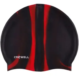 czepek-plywacki-silikonowy-crowell-multi-flame-czarno-czerwony-kol-02