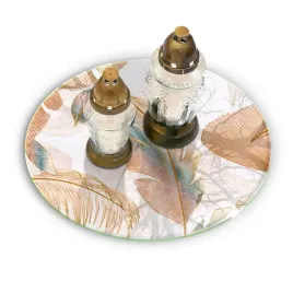 podstawka-pod-znicze-z-nadrukiem-boho-piora-i-liscie-duza-okragla-fi-40-cm