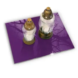 szklana-podkladka-na-cmentarz-nagrobek-pod-znicze-kolor-fioletowy-52x40-cm