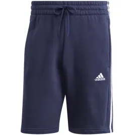 spodenki-meskie-adidas-essentials-fleece-3-stripes-shorts-granatowe-ij6484