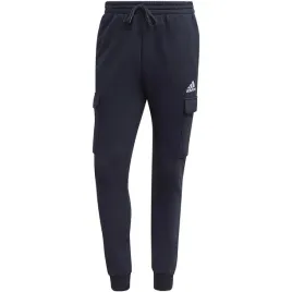 spodnie-meskie-adidas-essentials-fleece-regular-tapered-cargo-granatowe-hl2