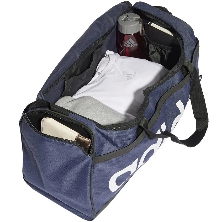 torba-adidas-essentials-linear-duffel-medium-granatowo-biala-hr5349