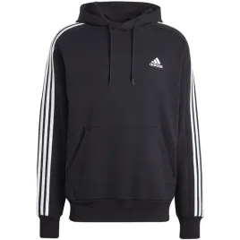 bluza-meska-adidas-essentials-french-terry-3-stripes-hoodie-czarna-ic0435-m