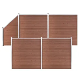 ogrodzenie-wpc-4-panele-kwadratowe-1-skosny-792x186-cm-braz