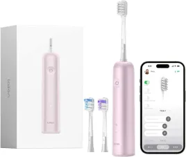 szczoteczka-soniczna-elektryczna-bluetooth-rozowa-3-koncowki