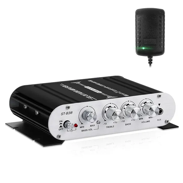WZMACNIACZ HIFI 2.1 SUBWOOFER AUX MINI CLASS D