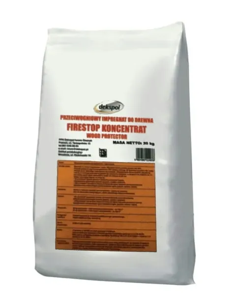 Impregnat PPOŻ do drewna, koncentrat FIRESTOP - 20kg - zielony