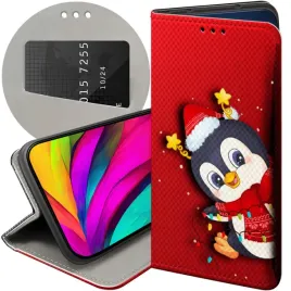 etui-z-klapka-do-motorola-moto-g53-wzory-swieta-christmas-mikolaj-pingwin