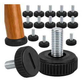 16x-nozki-meblowe-m6-20x14mm-czarna-stopka-regulowana-z-podkladka-nogi