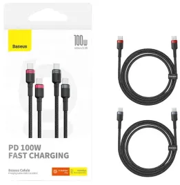 baseus-zestaw-kabli-usb-c-usb-typ-c-przewod-szybkie-ladowanie-100w-pd-2szt