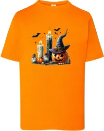 koszulka-na-halloween-dynia-w-czapce-ze-swieczkami-134-140