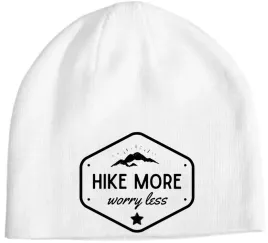 czapka-zimowa-beanie-fajny-nadruk-hike-more-worry-less