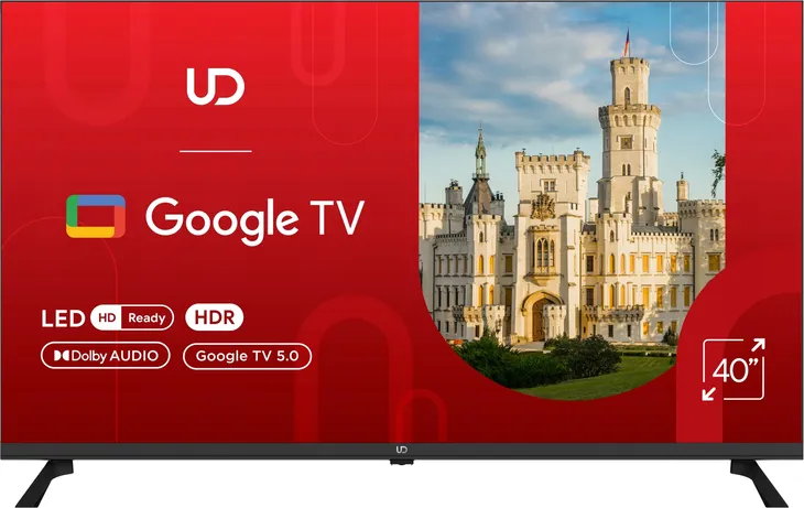 UD 40GFC5210S LED 40” Full HD Smart TV HDR Google TV WiFi DVBT2 Dolby Audio