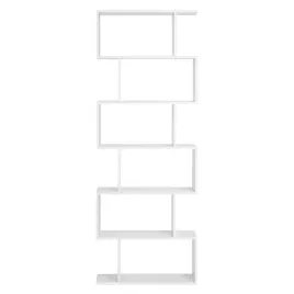 regal-z-polkami-na-ksiazki-plyta-wiorowa-laminowana-70x24x191cm-bialy