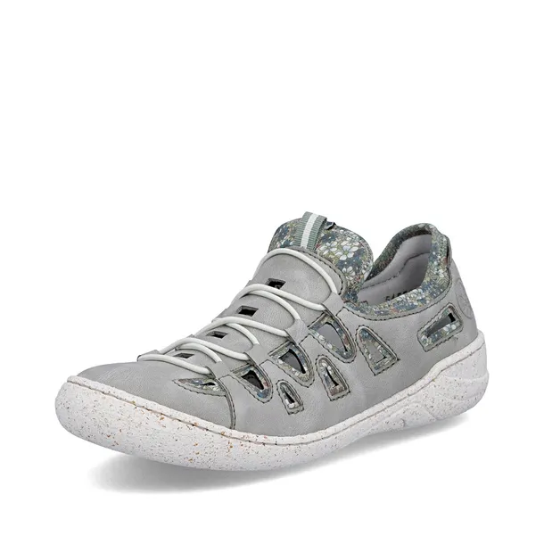 RIEKER buty, półbuty, sneakersy damskie szare 54551
