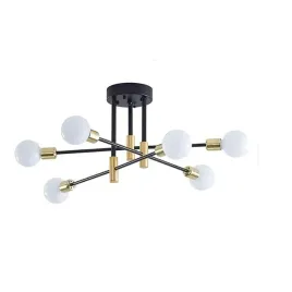 lampa-sufitowa-wiszaca-zyrandol-e27-czarny-zloto-nowoczesna