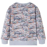 bluza-dziecieca-szary-melanz-128-stan-nowy