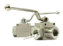 Zdjęcie produktu Zawór trzydrogowy z gwintami wewnętrznymi 3/8"