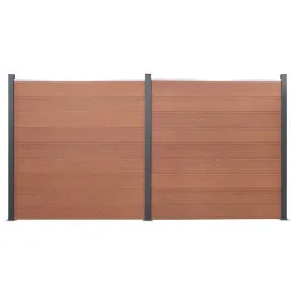 zestaw-paneli-ogrodzeniowych-brazowy-353x186-cm-wpc