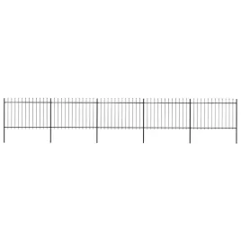 ogrodzenie-ogrodowe-z-wlocznia-stalowe-8925-x-120-cm-czarne