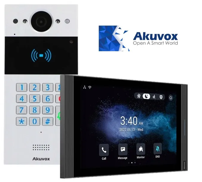 Zestaw wideodomofonowy: Panel Akuvox R20K + monitor S567G 10 cali