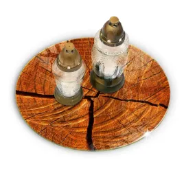 szklana-podstawka-tacka-pod-znicze-na-pomnik-fi-30-cm-pien-drewna-struktura