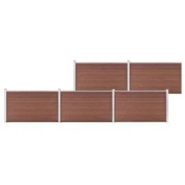 ogrodzenie-ogrodowe-wpc-872x106-cm-brazowe