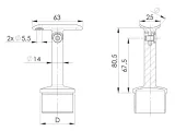 bolec-adapter-poreczy-prosty-regulowany-fi-48-3-rodzaj-uchwyt