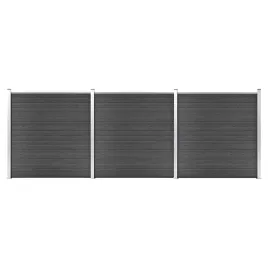 zestaw-ogrodzeniowy-z-wpc-526x186-cm-czarny