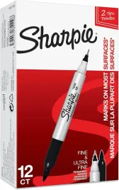 marker-do-plyt-sharpie-dwustronny-twin-tip-czarny-uf-05-f-10mm-12-sztuk