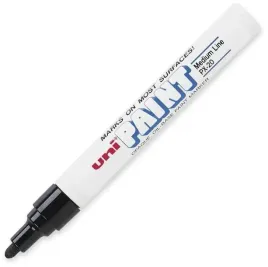 marker-olejowy-uni-px-20-czarny-okragly-z-farba