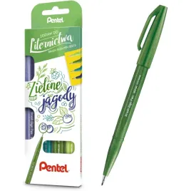 zestaw-do-liternictwa-brush-sign-pen-zielone-jagody-4-kolory-pentel