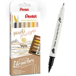 zestaw-do-liternictwa-brush-sign-pen-twin-piaski-pustyni-6-sztuk-pentel
