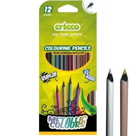 kredki-szkolne-cricco-trojkatne-12-kolorow-metaliczne-black-wood