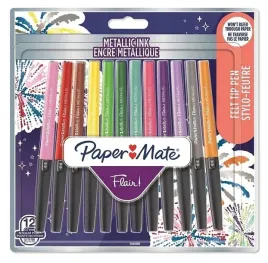 pisaki-paper-mate-flair-metalliczne-12-szt-zestaw