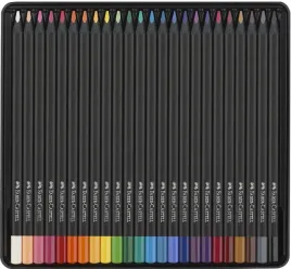 kredki-trojkatne-czarne-drewno-x24-etui-metalowe