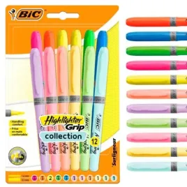 zakreslacze-bic-highlighter-grip-pastel-neon-12x