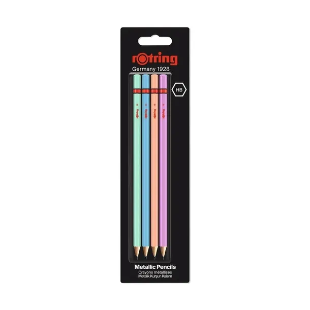 olowek-hb-rotring-germany-metallic-4-sztuki-zestaw